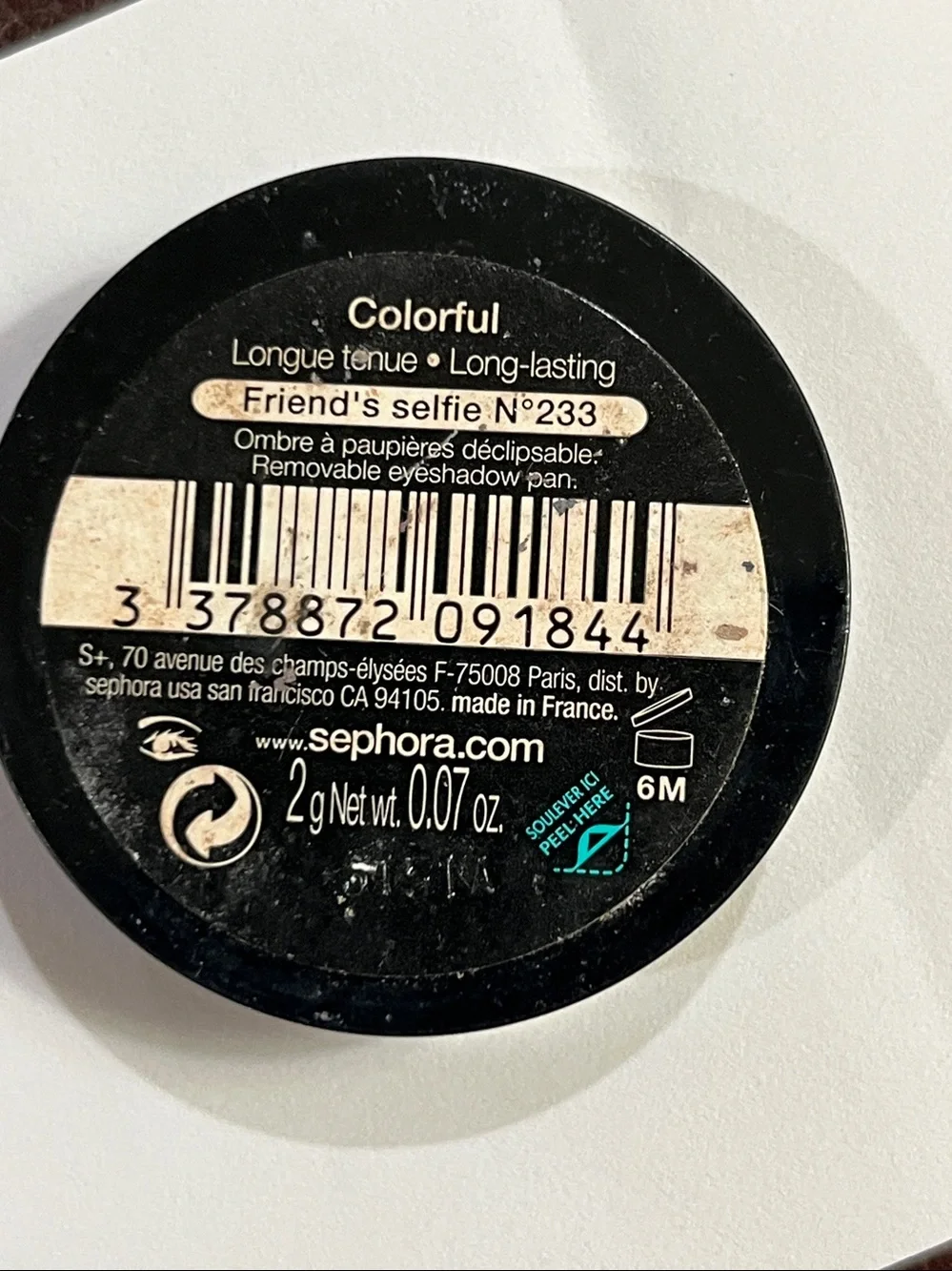 Sephora single colorful